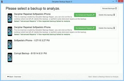 Backup repair