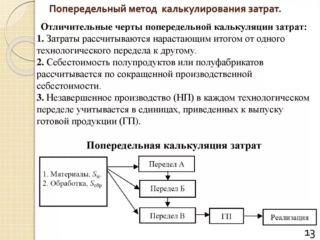 Попередельный метод калькулирования. Попередельный метод себест. Попередельный калькуляция. Попередельный метод учета затрат. Планирование и калькулирование