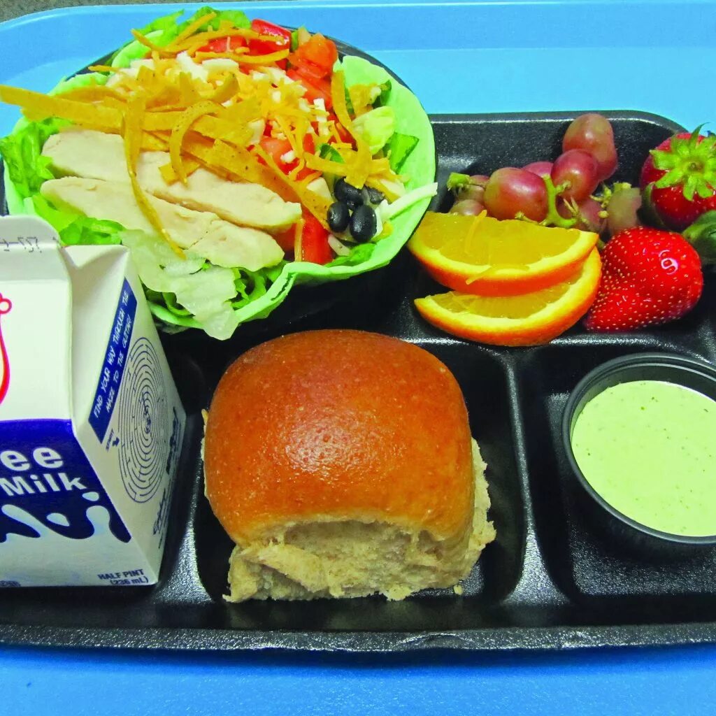 Американский школьный завтрак. Healthy School lunches. School lunch. School food.