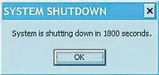 System shutting down