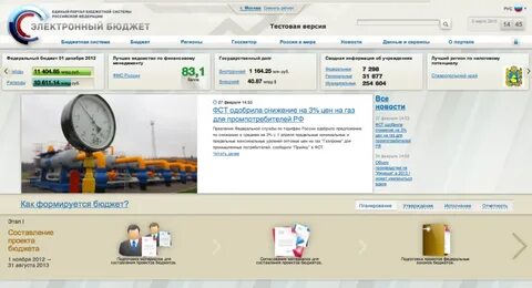 Государственный портал электронный бюджет