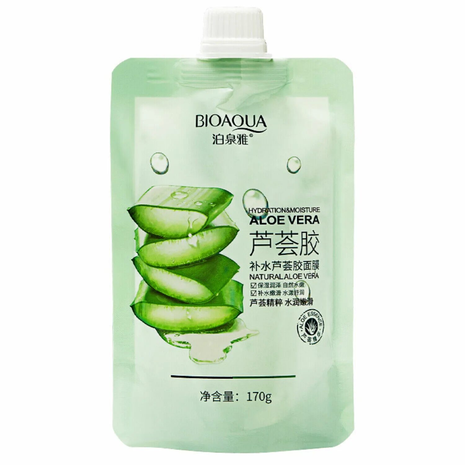 Гель маска алоэ. Bioaqua aloe vera увлажняющая гелевая маска для лица, 170г.