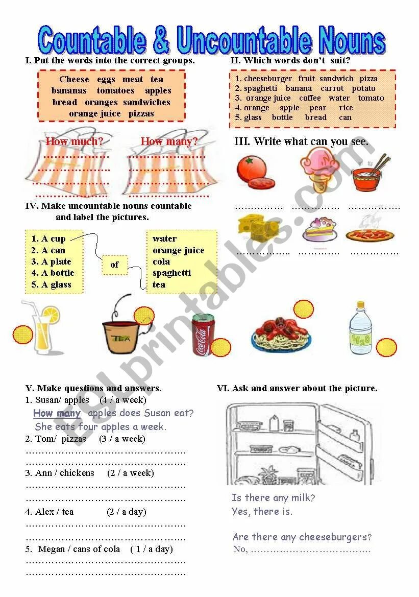 Countable uncountable food and Drinks упражнения. Countable and uncountable food Worksheets. Countable and uncountable Nouns Worksheets. Countable uncountable Worksheets for Kids. Uncountable tomatoes