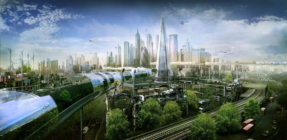 Какой будет выглядеть. Футуристический город. Город будущего. Экологичный город будущего. Будущее город.