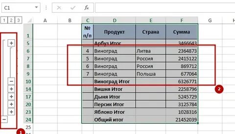 Как сделать итого в эксель