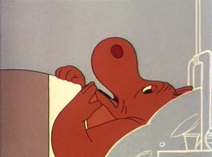 Красный Бегемот из мультика. Желтый Бегемот из мультика. Про бегемота который боялся прививок союзмультфильм 1966