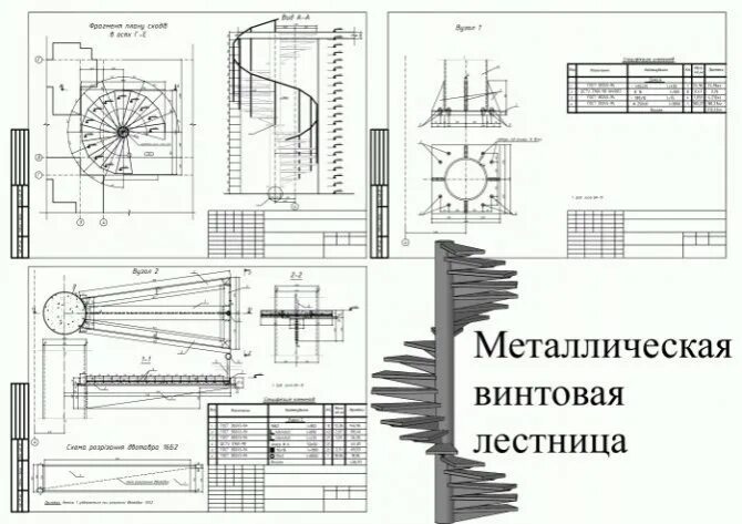 Конструкция винтовых лестниц и их устройство Компания Винчелли