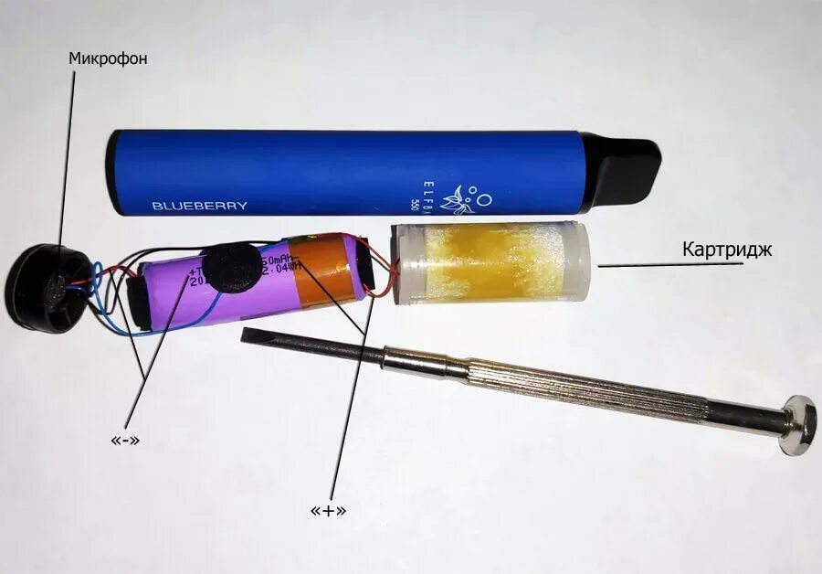 Распайка одноразовой электронной сигареты. Внутренности одноразовой электронной сигареты. Разбираем одноразовую электронную сигарету. Перезарядка одноразовой электронной сигареты.