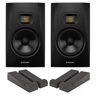 ADAM Audio T7V Studio Monitors with Iso Pads.