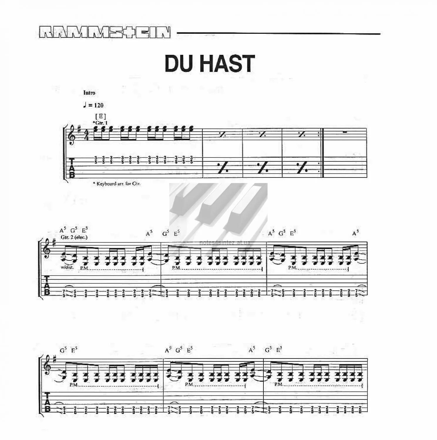 Du hast аккорды. Rammstein du hast табы для гитары. rammstein du hast ноты для гитары. rammstein du hast ноты. rammstein - du hast табулатура.