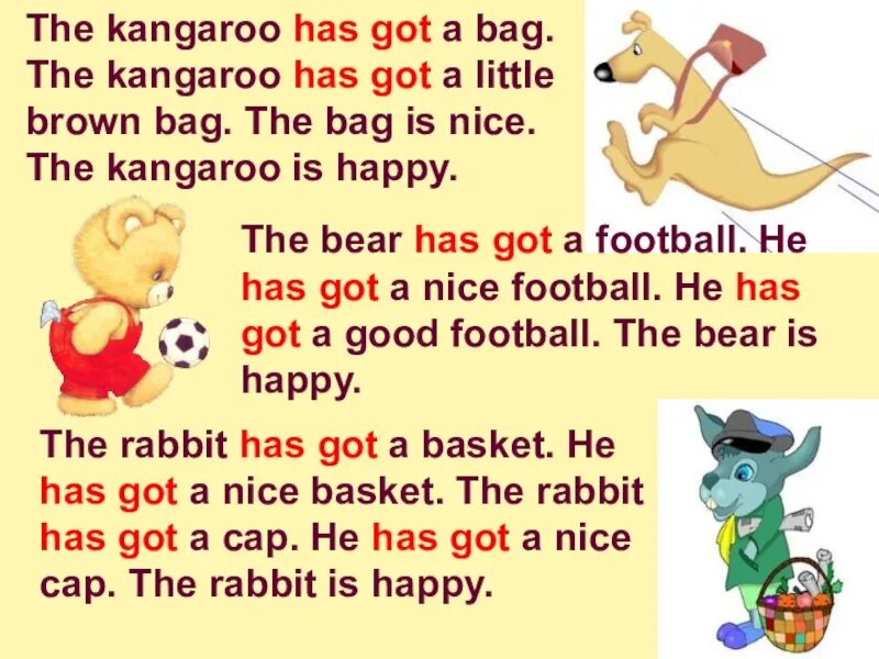 He has got pets. Английский have got и has got. Правописание has got have got got. Английский 2 класс have got has got. Kangaroo has got a.