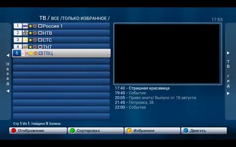 Избранные каналы