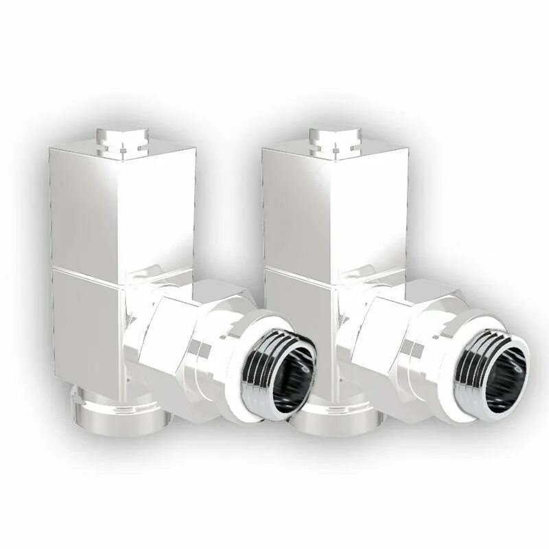 Piano royalthermo вентиль cube. 0017. набор термостатический угловой 1/2" royal thermo. набор дизайн-вентилей cube угловой 1/2". роял термо вентили.