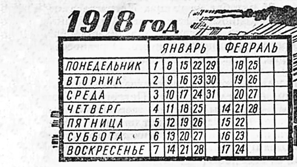 В понедельник в 18 00. Календарь 1918. Календарь 1918 года. Календарь 1918 года в России. Григорианский календарь 1918 года.