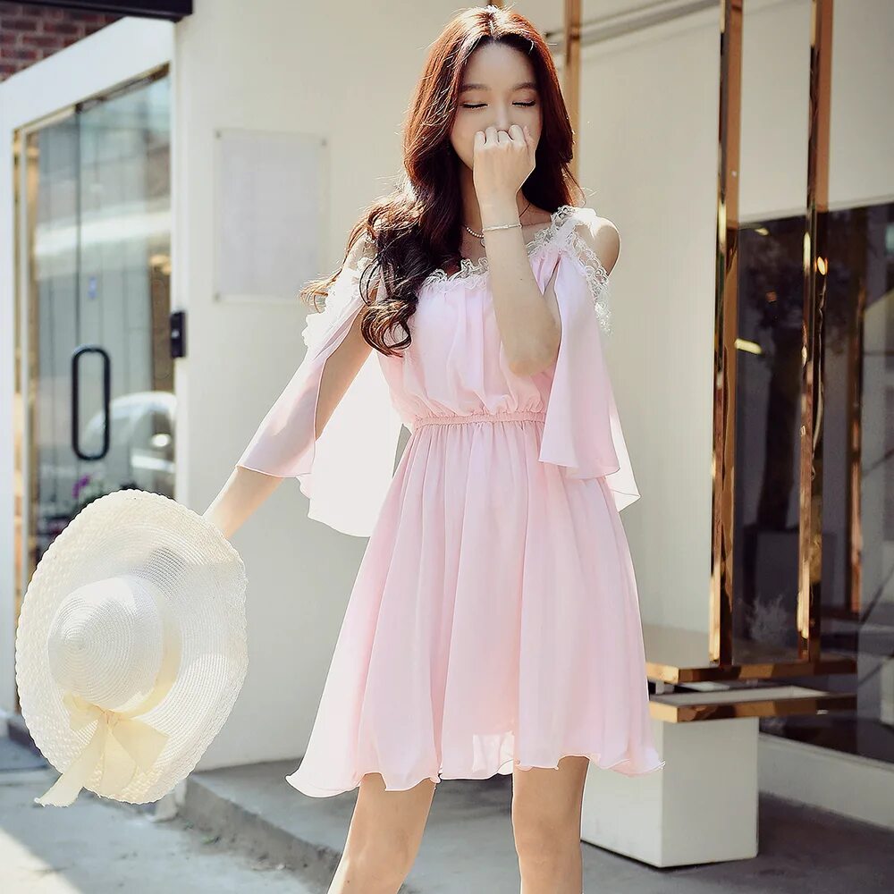 Красивое милое платье. Шифоновое платье. Платье розовое. Летние платья из шифона. Розовое воздушное платье.