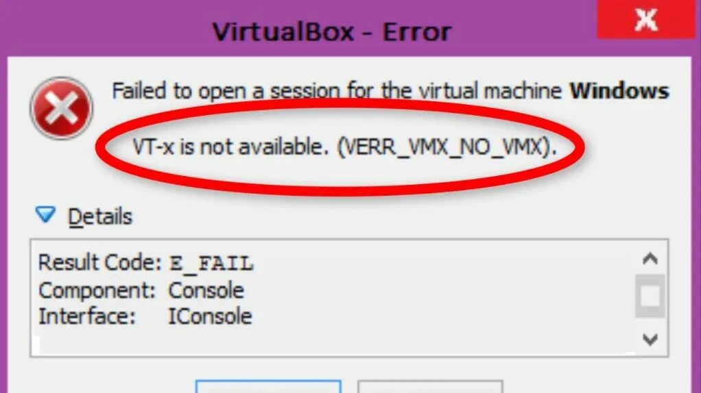 Verr file not found. Virtualbox error. not available error. virtualization technology ошибка. verr.