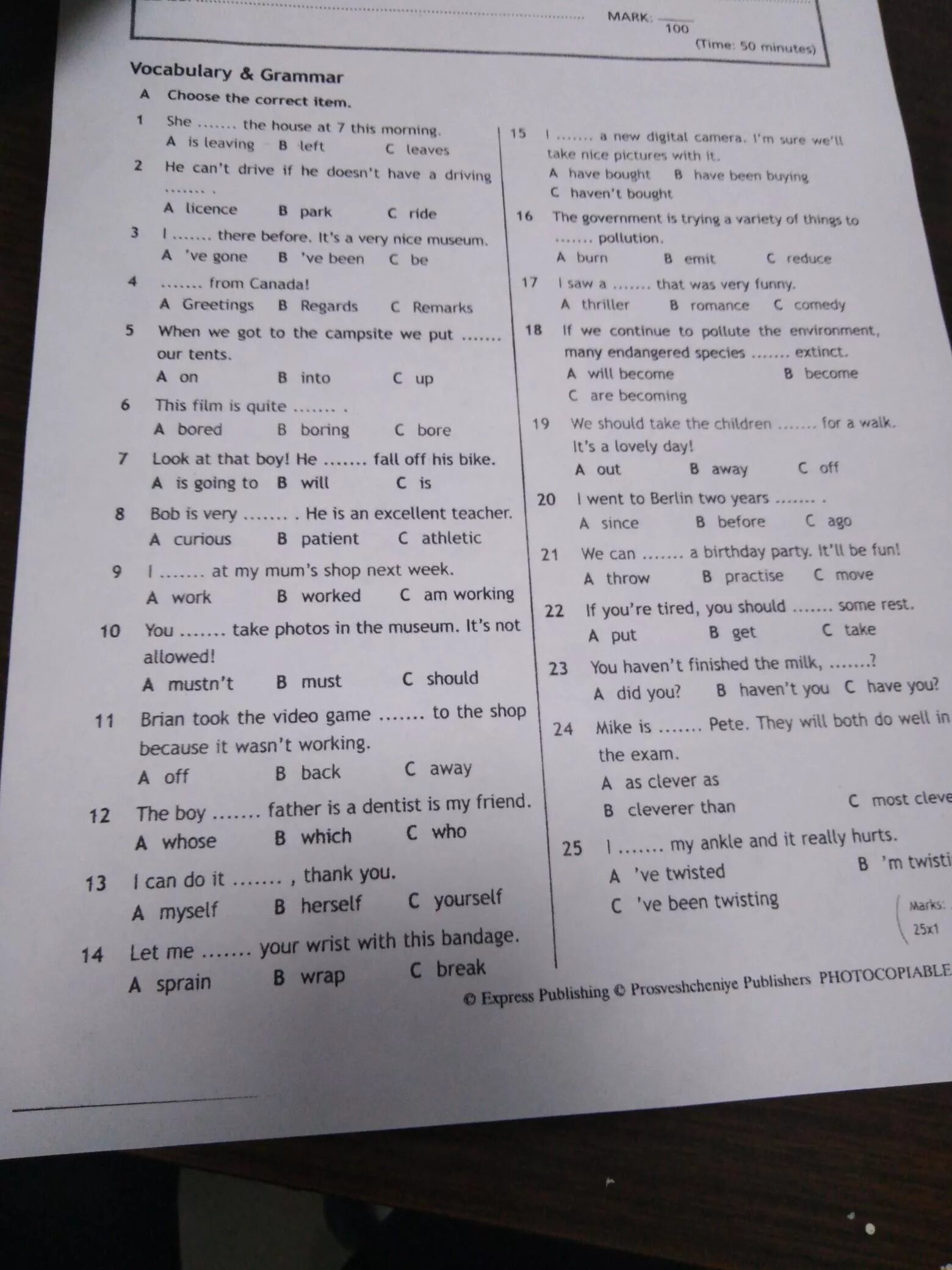 Choose the best item. Задание по английскому языку choose the correct item. Английский Vocabulary choose the correct item. Choose the correct item ответы. Vocabulary and Grammar choose the correct item ответы.