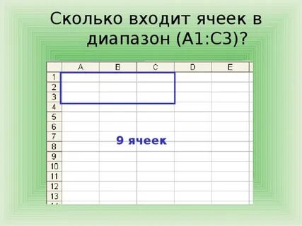 Количество ячеек с 1