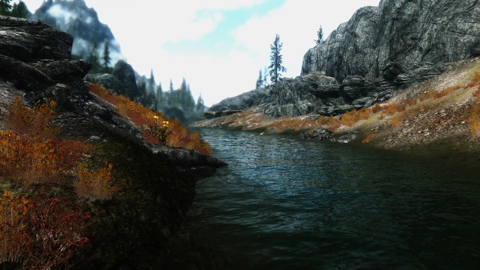 Skyrim graphics. Pure Waters скайрим. Графика Скайрима. Скайрим с модами на графику. Скайрим мод Графика.