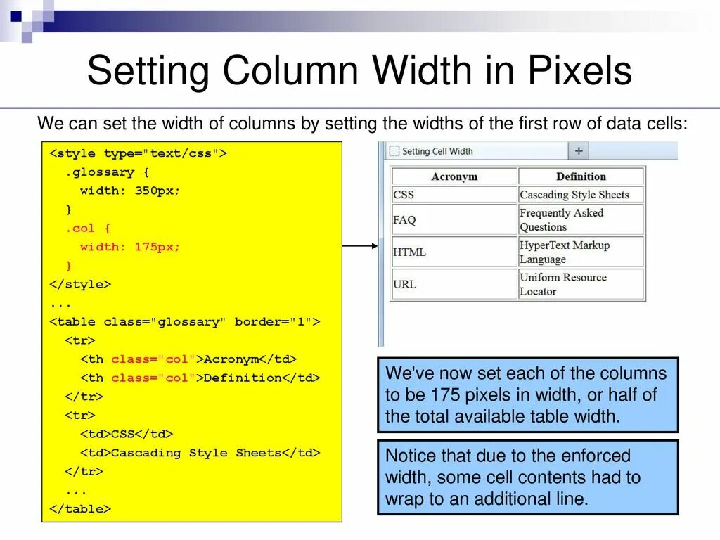 CSS свойство column. Set таблица. Width CSS. Html Row column.