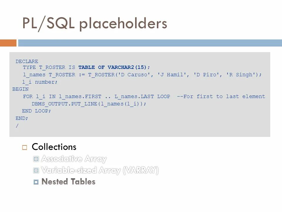Declare table. Pl/sql язык программирования. sql declare пример. оператор declare. declare sql oracle пример.
