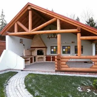Проект беседки под крышу