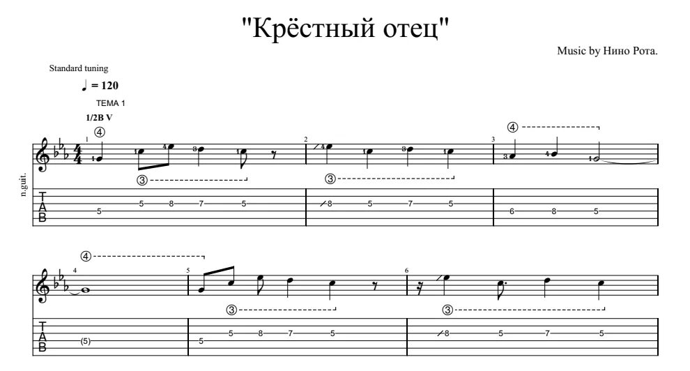 Песня крестный отец слушать. Крестный отец Ноты для гитары. Крестный отец табулатура для гитары. Крестный отец табы для гитары. Крестный отец Ноты гитара табы.