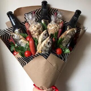 Съедобный букет с алкоголем