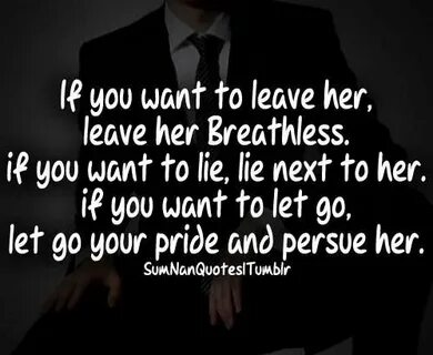 If you want her