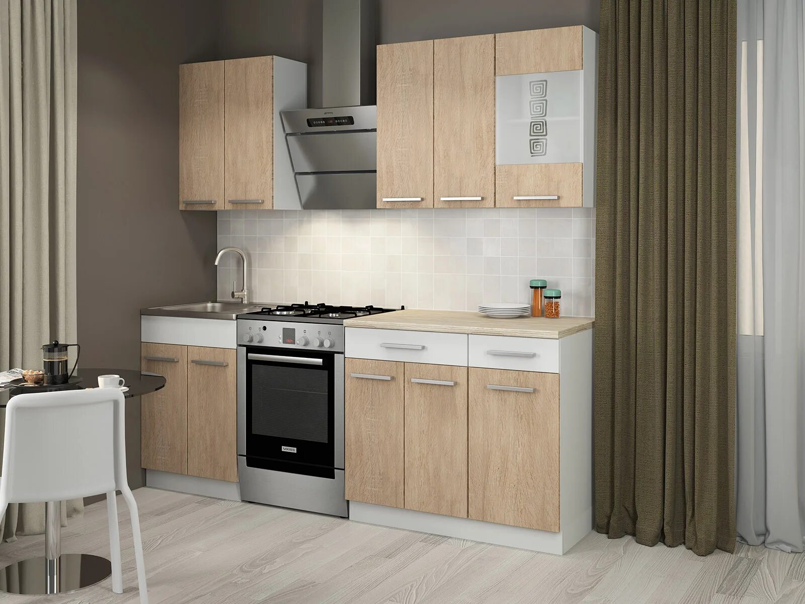 Деми кухня белый/дуб сонома/серебро r5. Кухня белый дуб сонома. Кухонный гарнитур дуб сонома. 4 м белый сонома. Кухня дуб сонома в интерьере.