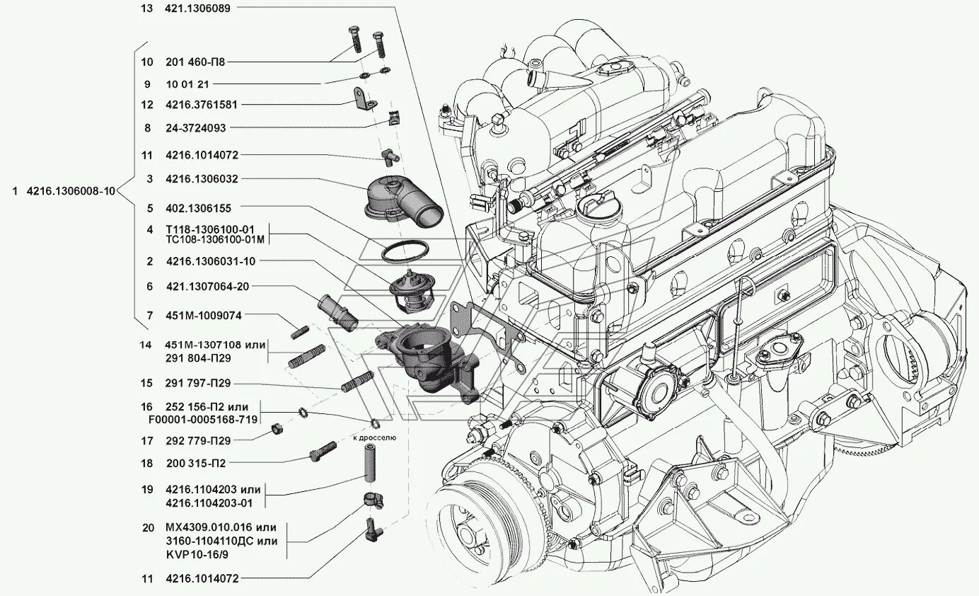 Блок термостата УМЗ 4216. Датчики двигателя УМЗ 4216 евро 4. Схема двигателя 4216 евро 3. Датчики на двигателе УМЗ 4216 инжектор.