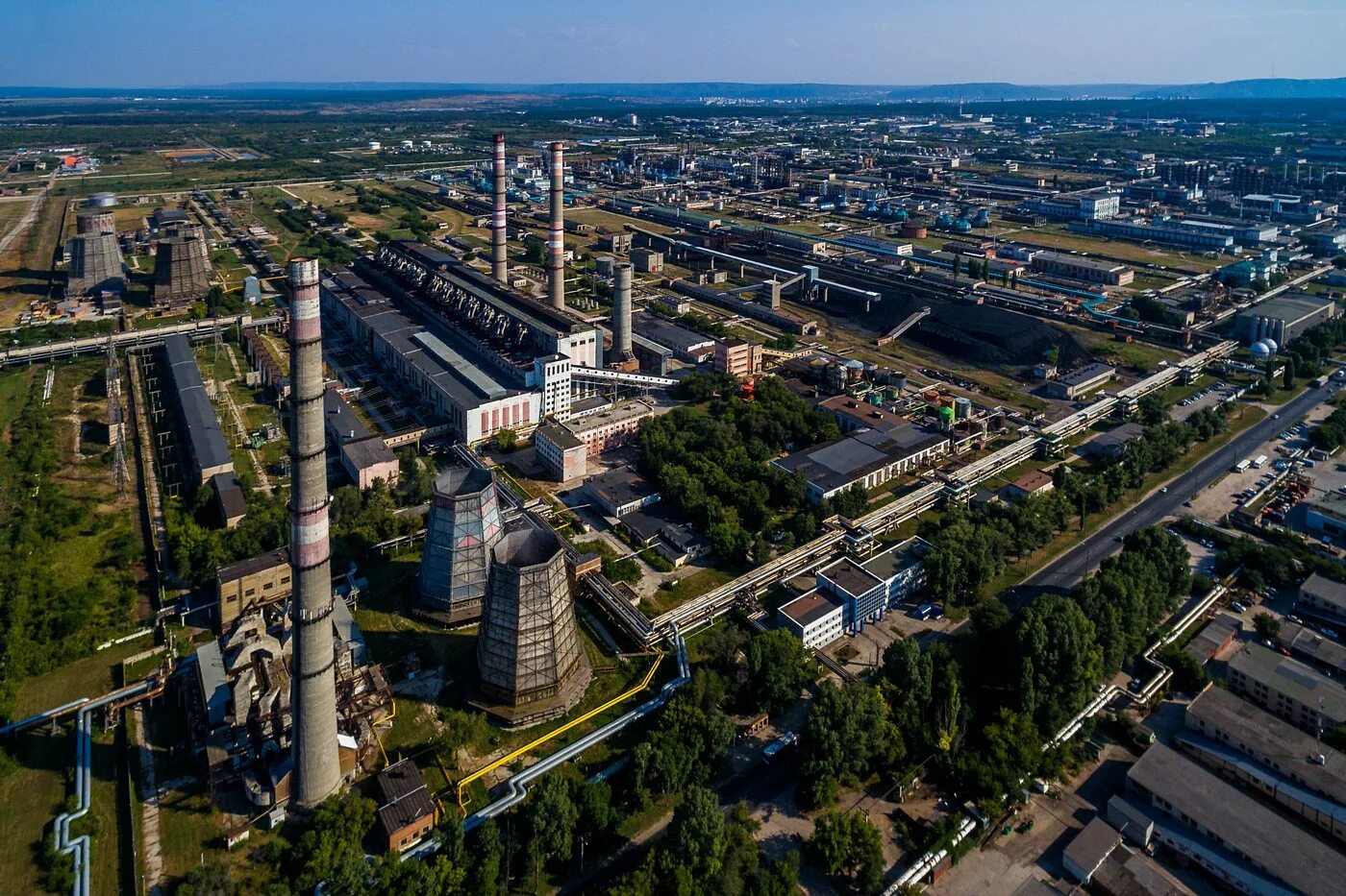 Заводы г московская область. Промзона Тольятти. Промзона центрального района Тольятти. Дзержинск промзона. Подольск ТЭЦ.