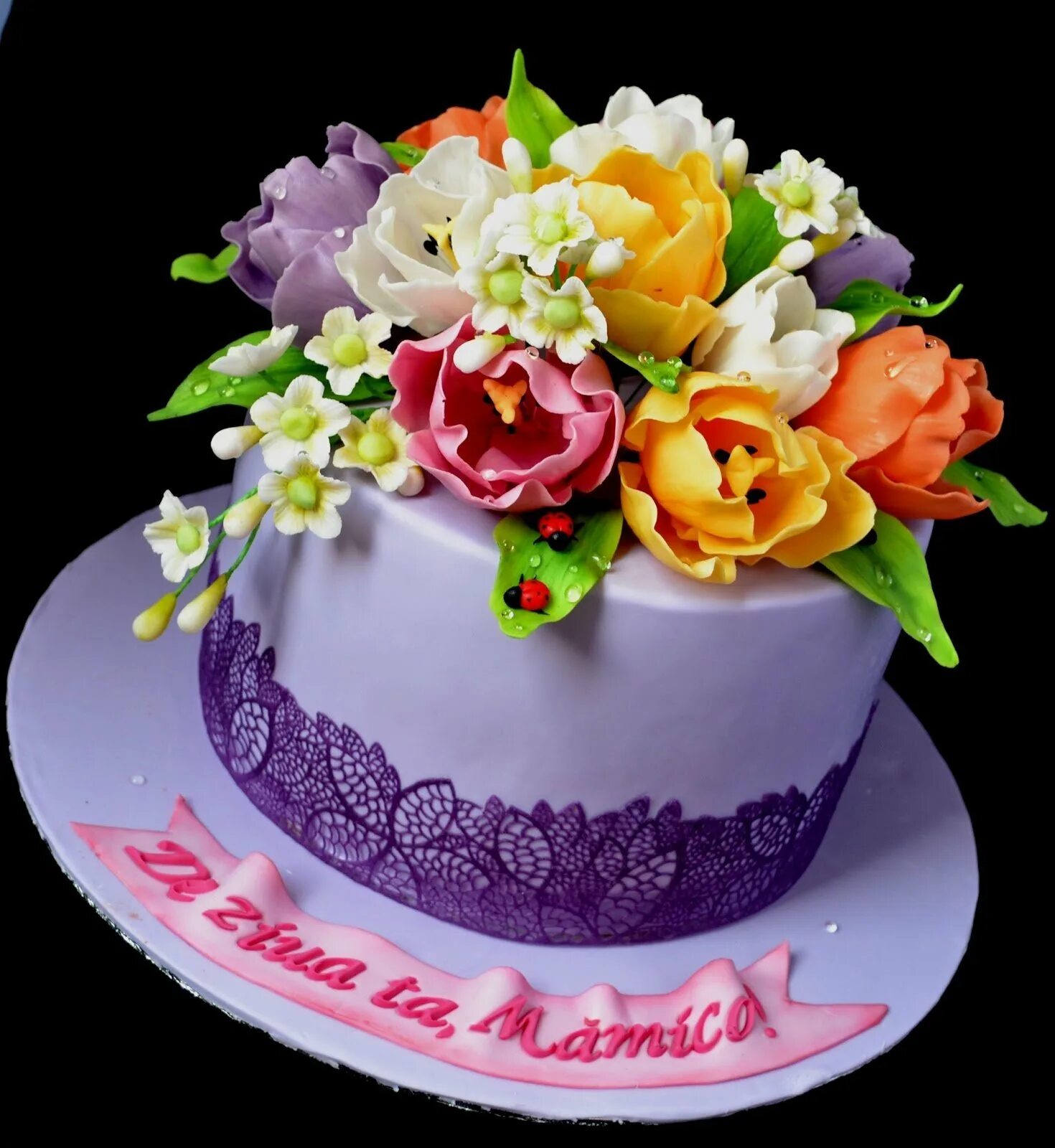 Торт для женщины. Красивые торты. Торт с цветами. Торт на день рождения женщине.