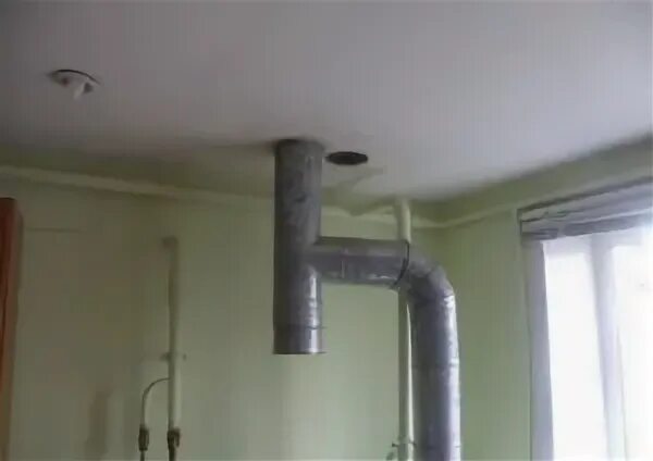 Потолки на кухне с газовой колонкой
