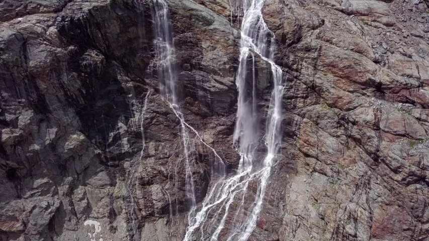 Flowing down. Water flowing down from the Mountain. Flows down. Water Ascenders.