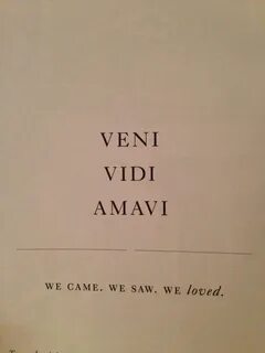 When we came home we saw
