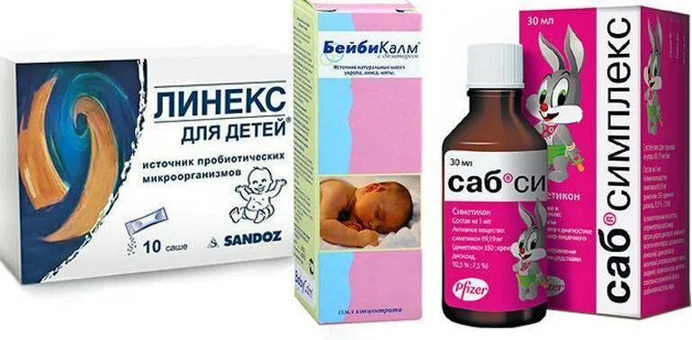 Что дать ребенку в год от живота