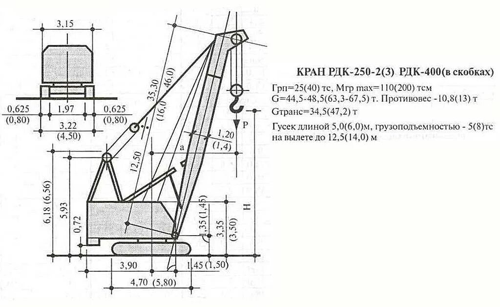 Рдк на украине расшифровка. Монтажный кран на гусеничном ходу РДК-250-3. Кран РДК 25 габариты. Кран РДК 250 габариты. Монтажный кран на гусеничном ходу РДК 250-2.