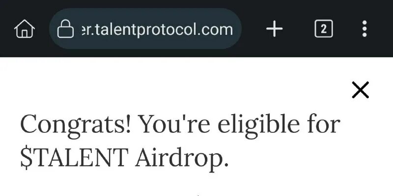 You re not eligible for airdrop. You re not eligible for airdrop