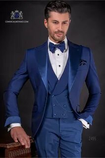 Blue bespoke suit