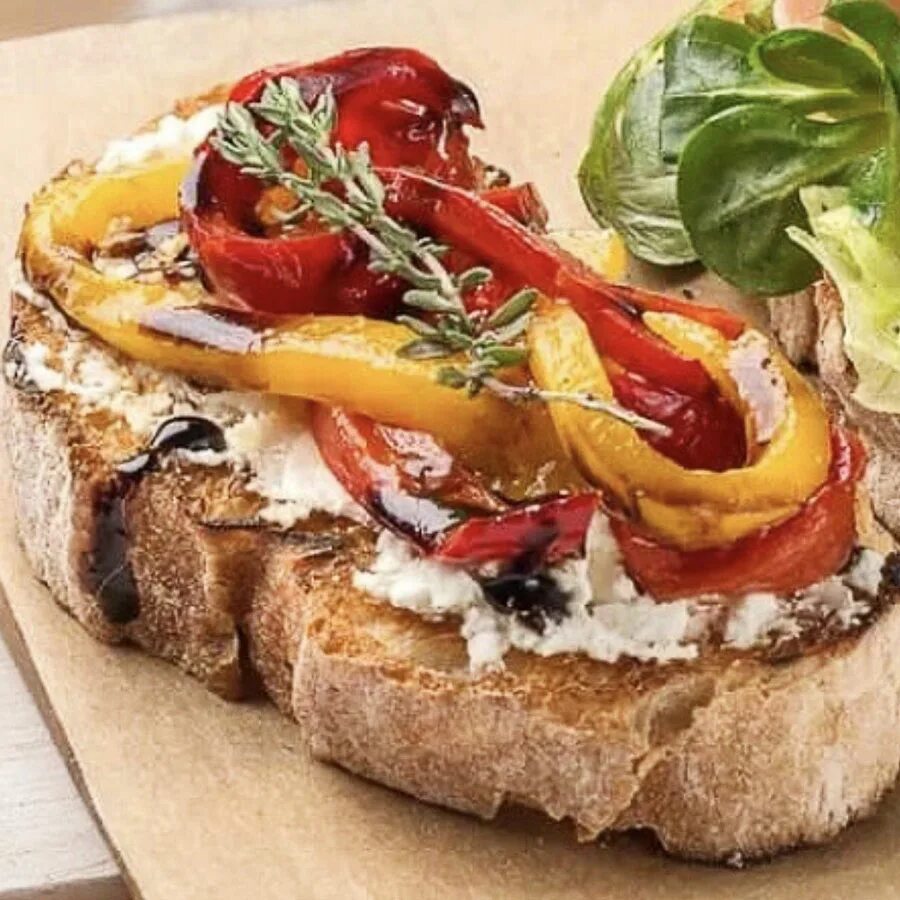 брускетта из перцев