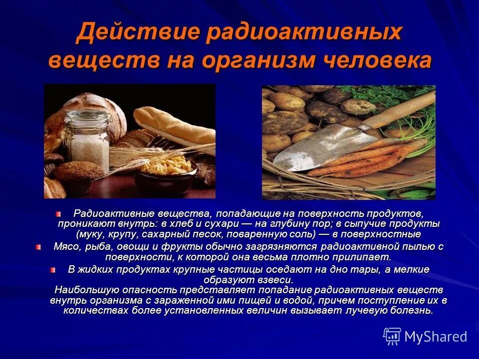 Радиоактивные продукты