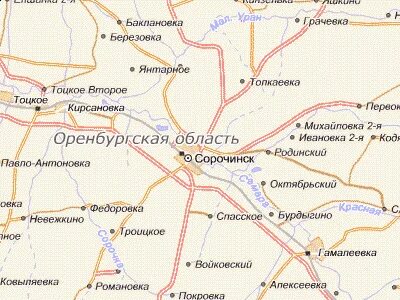 Карта сорочинск с номерами домов