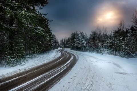 Дорога через снег