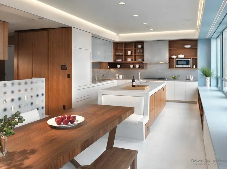 50 Stunning Modern Kitchen Design Ideas - HOMYHOMEE Moderne küche, Küchendesign,