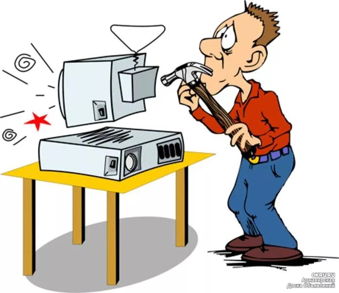 Повреждение оборудования на работе