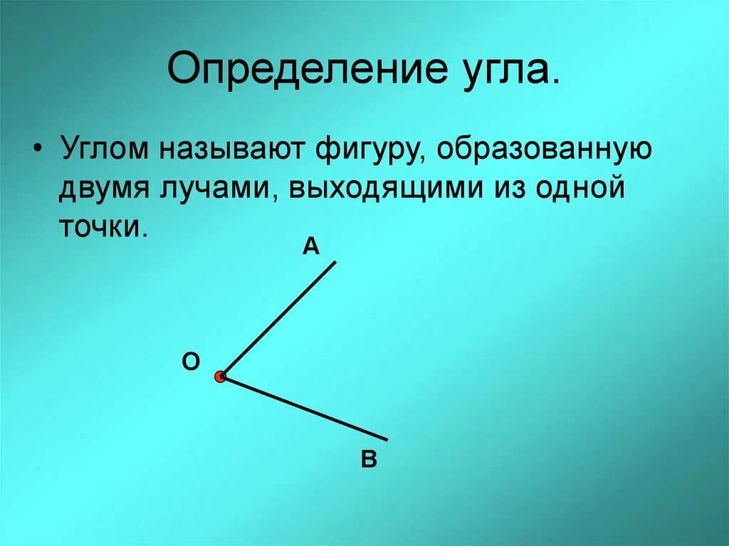 Назовите определяемый угол