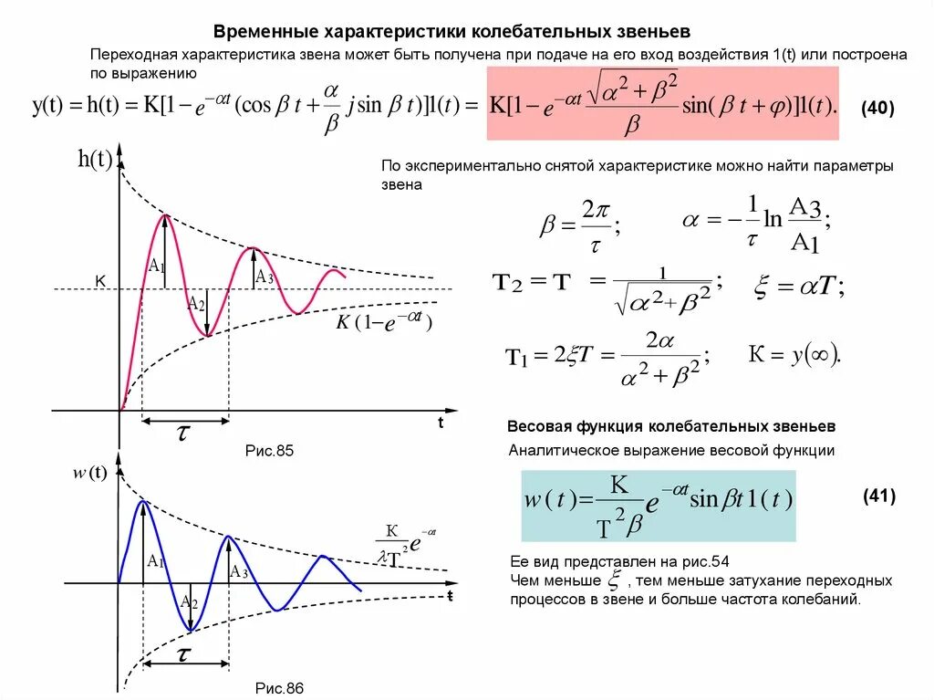 Частотные характеристики звеньев. Передаточная функция диф звена. Идеальное дифференцирующее звено передаточная функция. Переходная характеристика колебательного звена. Что такое частотная передаточная функция в тау.
