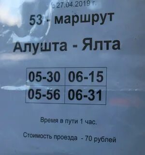 Троллейбус 2 алушта расписание