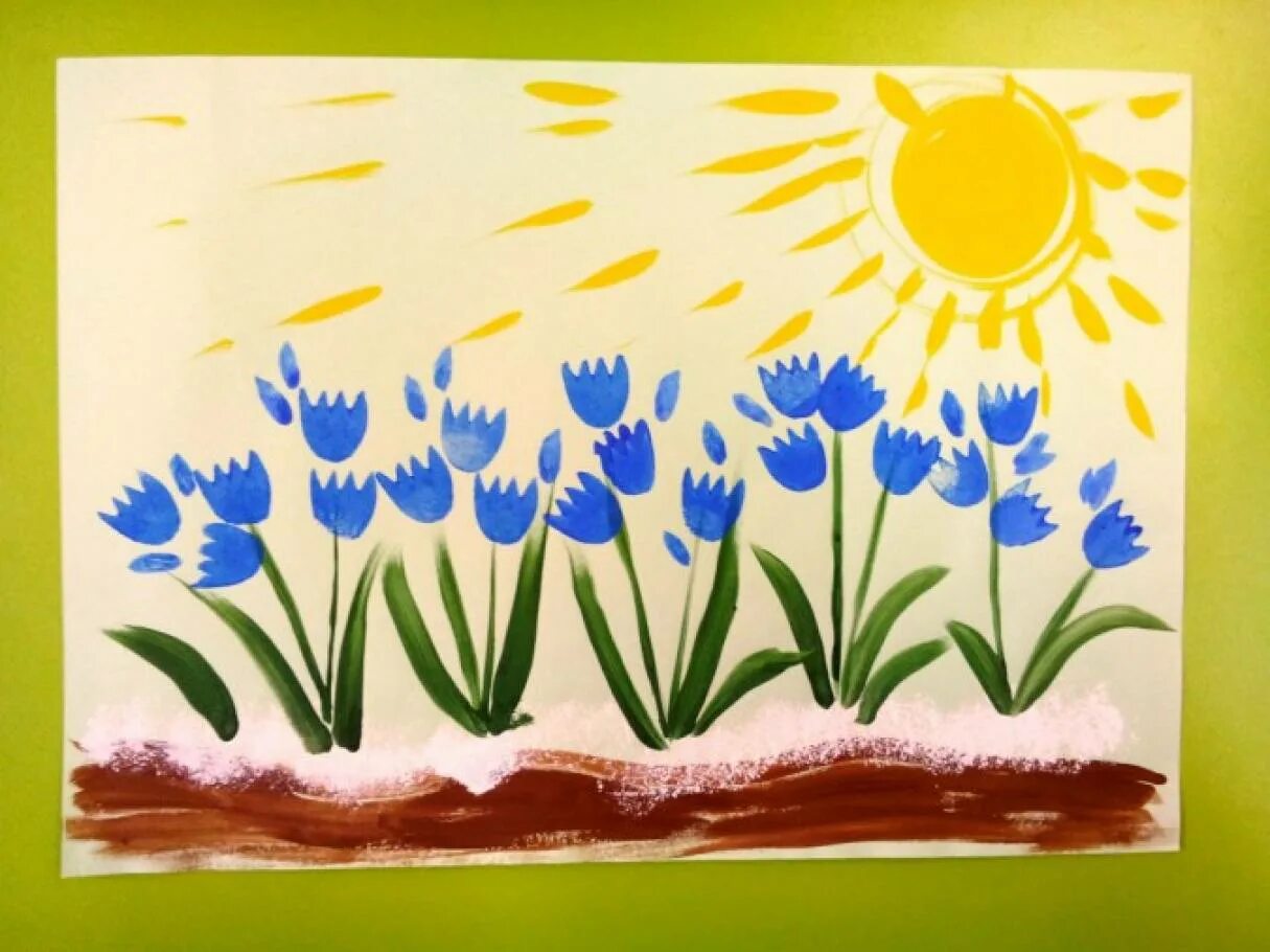 Рисование цветов в детском саду. Рисование в средней группе на тему цветы. Рисование цветы в подготовительной группе.